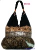 New Thai Silk Shoulder Bag Embroidered Green 06