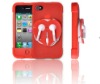 New coiling earphone Silicone Skin Case Cover For Iphone 4G 4GS