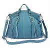 New style leisure tassels womens genuine leather bag