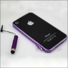 Newest design metal bumper case for iphone4 with touch pen