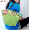 Newest lady crochet straw fashion handbag