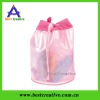 Nice pink drawstring cosmetic bag