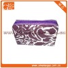 Novelty zipper small terylene toiletry lady's purple cosmetic pouch