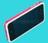 Pink White TPU skin Bumper Case Cover For iPhone 4 4G