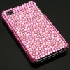 Pink rhinestone For iPhone 4 4s phone case