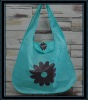 Polyester Foldable Shopping Bags with Flower Printing