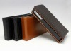 Professional Genuine Leather Flip Case for iPhone 4 4G leather case cover for iphone4