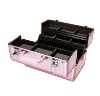 Professional pink train makeup case