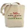 Promotional organic plain white cotton bag