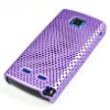 Purple Mesh Skin Hard Back Case Cover For Nokia 5250