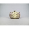 Python skin clutch bag