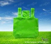 RH-nw31 eco-friendly green foldable non-woven shopping bag with handle