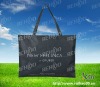 RH-nw35 large black non woven shopping bag