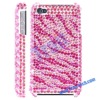 Red And Crystal Clear Bling Diamond Cover Case for iPhone 4 Sprint