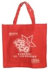 Red nonwoven advertisement bag