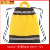 Reflective drawstring bag