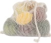 Reusable  Fruit And Vegetables Cotton Net Produce Sacks Bag  for storage DF831