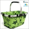 Reusable Green Foldable Shopping Baskets and Market tote