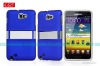 Rubberizd Mat Case with Stand Hoder for Galaxy Note i9220 N 7000 with various color