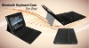 Silicon Bluetooth keyboard with leather case for iPad accessaries