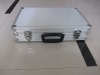 Silver aluminum storage case