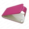 Slim leather case for iphone 4 card case