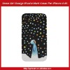 Snow Girl Design Rubberized Hard Cover For iPhone 4 4S