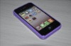 Solid Purple TPU mobile phone case for Apple iPhone 4G 4S