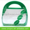 Stand-up clear toiletry bag with handle and button XYL-C070