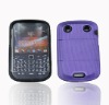 Strip Combo case with logo for blackberry 9900,8520,9700