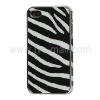 Stylish Zebra Hard Case for iPhone 4 with Plating Workmanship