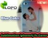 Sublimation iphone4/4S Cover-Blue Color