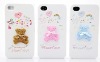 Sweet Love Blue Solid Bear Cute Hard Skin Case Cover for iphone4,4s