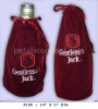 Velvet promotional wine pouch