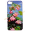 Waterlily 3D Hard Case Shell Plastic Cover Skin For iPhone 4