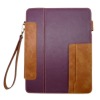 West Cowboy Double face PU leather cover with magnetic closure function and name card rooms for iPad 2