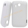 White Carbon Fiber Hard Protect Cover Case For HTC Explorer A310e