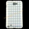 White Rhomb Design TPU Skin Case Gel Cover Shell For Samsung Galaxy Note i9220