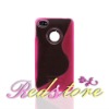 Wholesale Fashion unique two color TPU Case Cover for iphone 4 4G with apple hole New