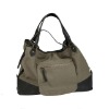 Women's Canvas with Leather Bucket Bag