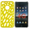 Yellow Reticular Plastic Case Hard Skin Cover For iPhone 4G