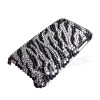 Zebras rhinestone crystal bling hard case for apple iphone 3g/3gs