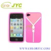 Zipper silicone case for iphone4