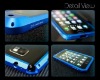 aluminum metal cover bumper for samsung galxay s2 i9100 blue