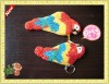 bird shaped beaded mini coin purse