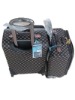 black fahion man's aluminum luggage,trolley bag