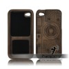 black walnut wood bamboo case for iphone 4g 4gs