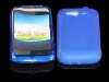 blue silicone case for htc wildfire S G13 MOQ500PCS