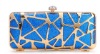 bright PU hard clutch bag/evening bag