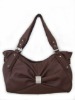 brown PU ladies handbag